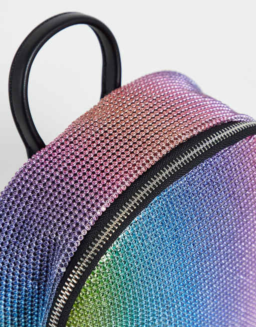 Skinnydip – Lara – Bunter Rucksack mit glitzernder Verzierung, 4 von 4