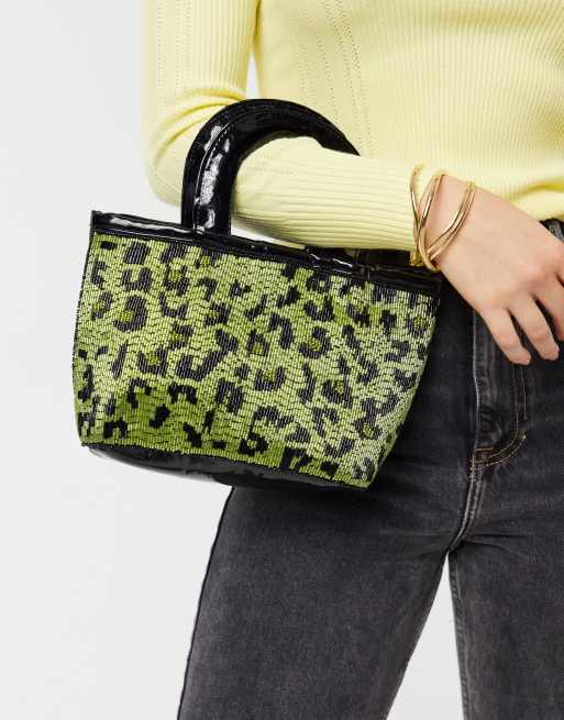 Skinnydip leopard store print bag