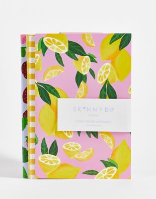 Skinnydip life and lemons 3 pack notebooks