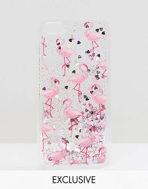 Skinnydip Liquid Glitter Flamingo iPhone 6/6s Case