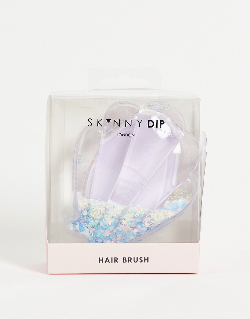 Skinnydip liquid heart sequin hair brush-Multi