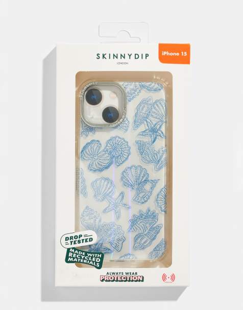 Skinnydip london blue shells iphone case in blue - view 1