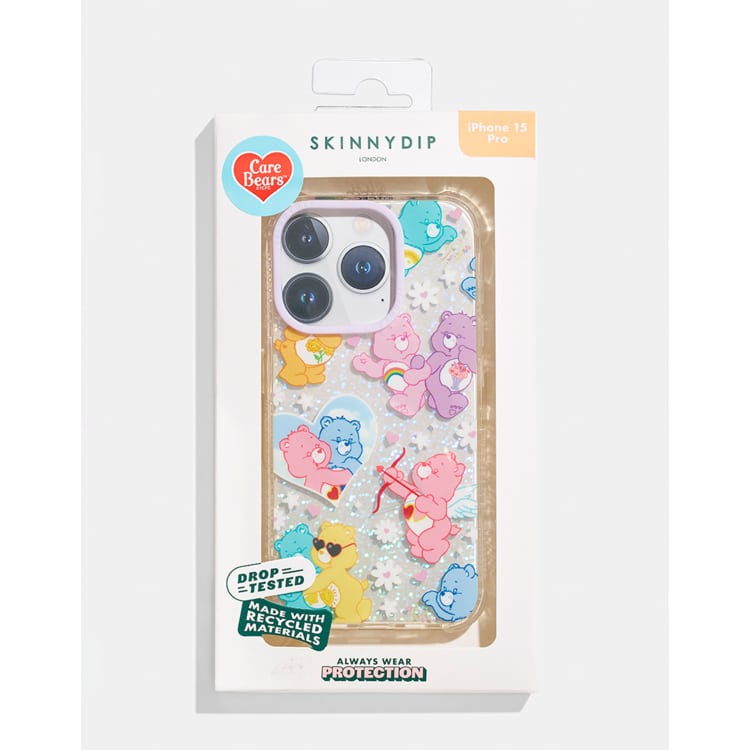 Skinnydip london care bears glitter shock iphone case in multi ASOS