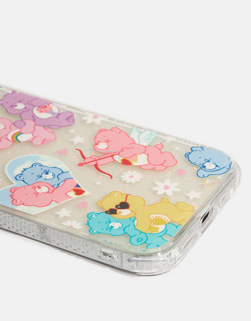 Skinnydip london care bears glitter shock iphone case in multi ASOS