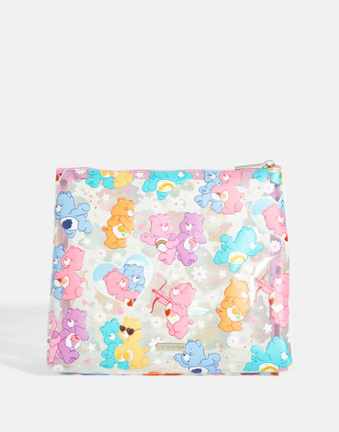 Skinnydip london care bears glitter wash bag in multi - view 1