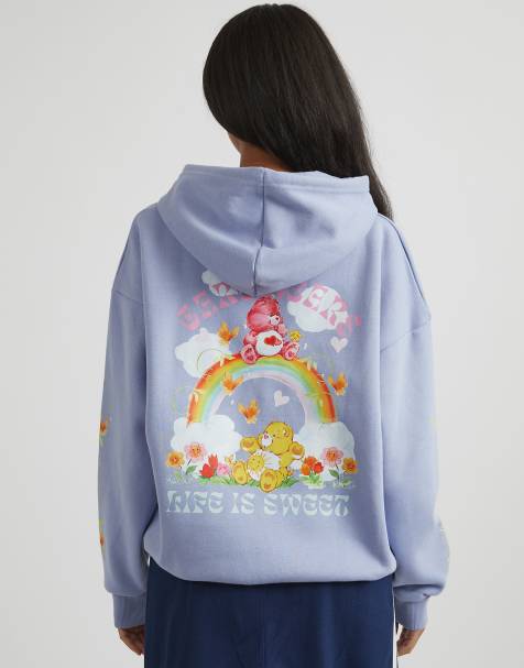 Skinnydip london care bears life is sweet hoodie in purple in blue - view 1
