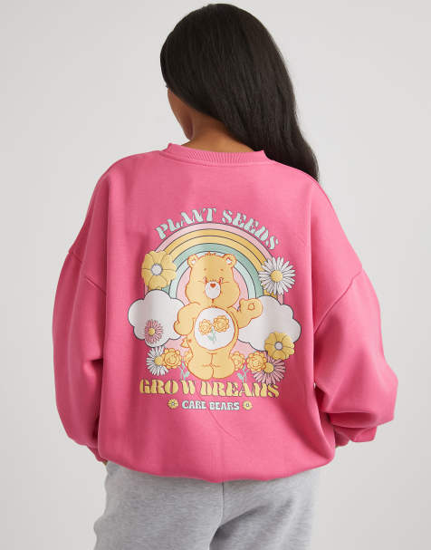 Skinnydip London Care Bears Plant Seeds Grow Dreams Sweatshirt in Pink - view 1