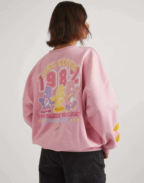 Skinnydip London Care Bears Too Sweet To Care Sweatshirt in Pink - view 1