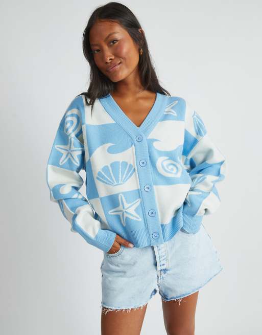 Skinnydip London Checked Shell Cardigan