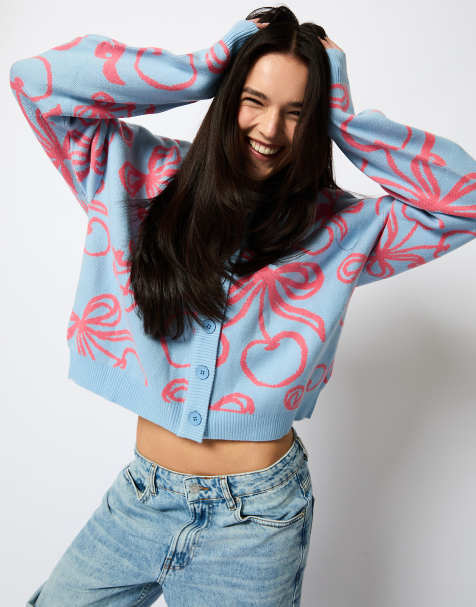 Skinnydip London Cherry Bow Knitted Cardigan - view 1