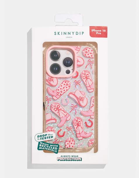 Skinnydip london coquette cowgirl shock iphone case in pink - view 1