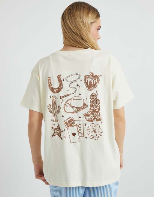 Skinnydip London Cowgirl Sketch T-Shirt