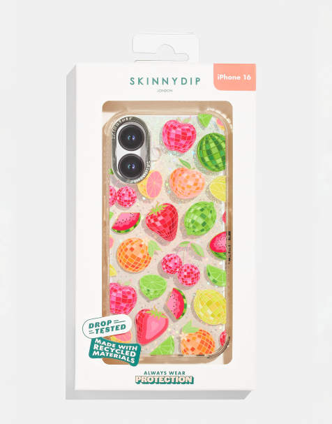 Skinnydip london disco fruit salad shock iphone case in pink - view 1