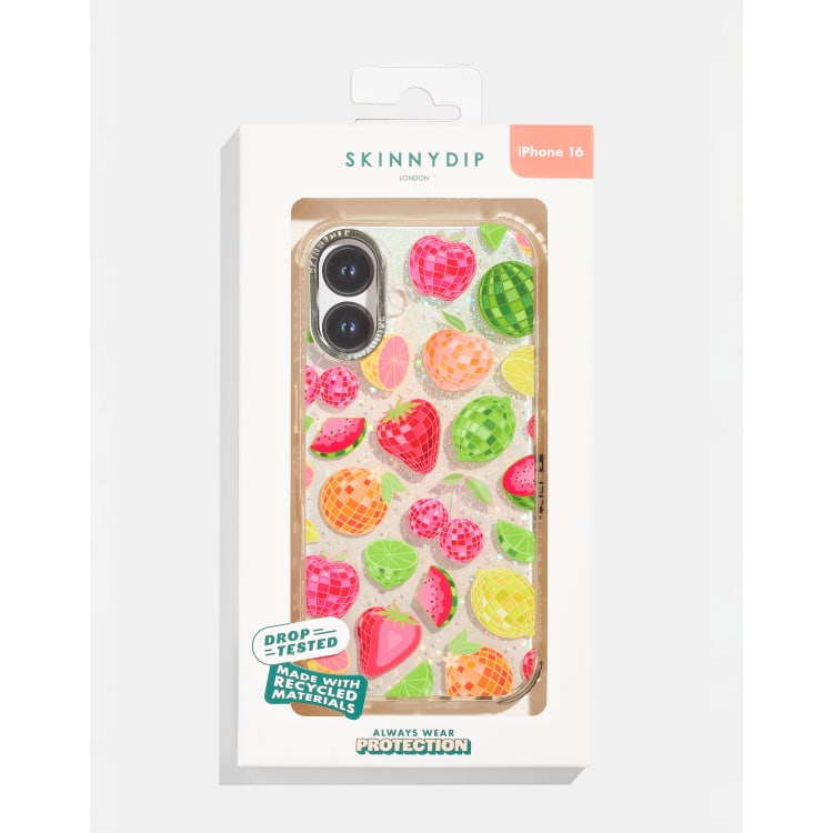 Skinnydip london disco fruit salad shock iphone case in pink ASOS