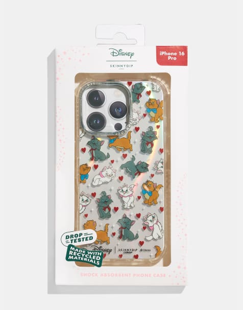 Skinnydip london disney aristocats ditsy heart iphone case in brown - view 1