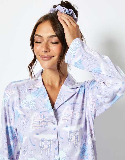 Skinnydip London Disney Castle Pyjama Set in Lilac, 3 of 4