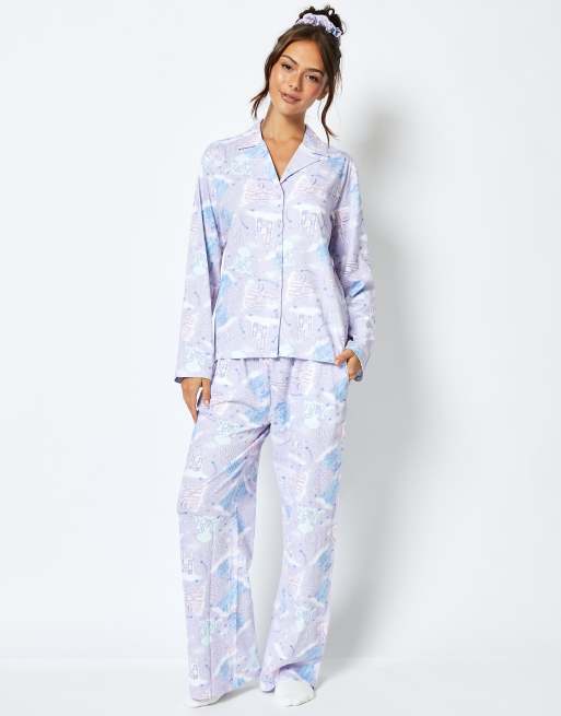 Skinnydip London Disney Castle Pyjama Set in Lilac, 4 of 4