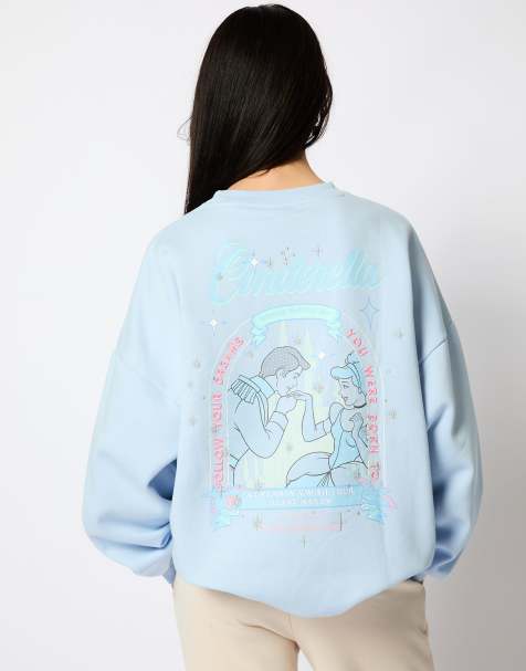 Skinnydip London Disney Cinderella Follow Your Dreams Sweatshirt in Blue - view 1