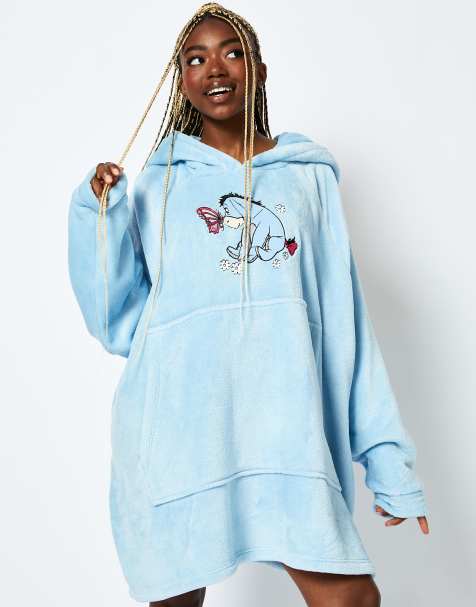 Skinnydip london disney eeyore blanket hoodie in blue - view 1