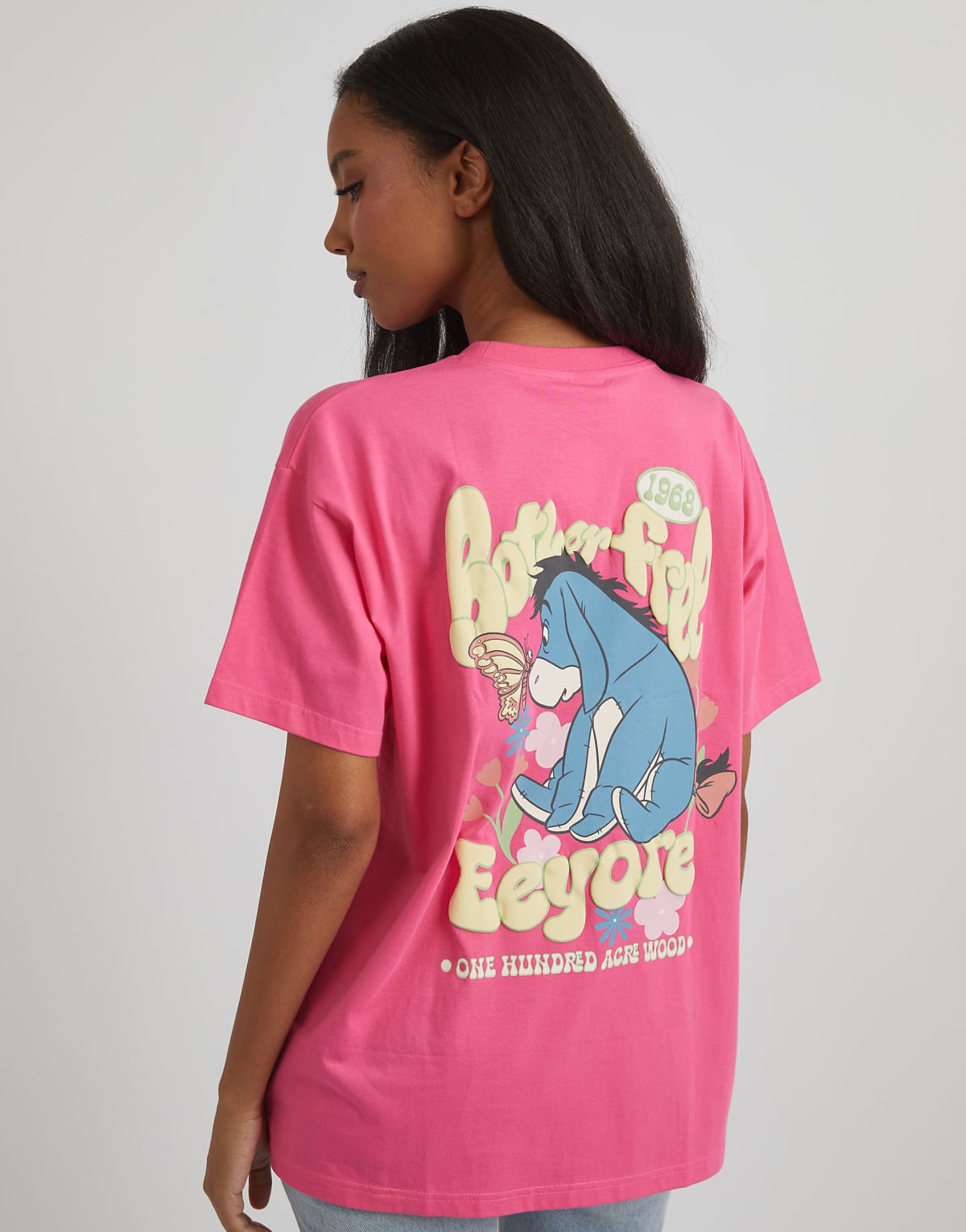 Skinnydip London Disney Eeyore Bother Free T-Shirt in Pink