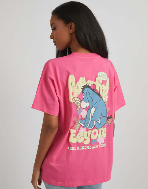 Skinnydip London Disney Eeyore Bother Free T-Shirt in Pink