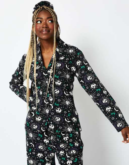 Skinnydip London Disney Jack Pyjama Set in Black