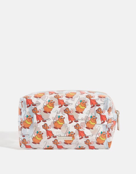 Skinnydip London Disney jaq & gus makeup bag in brown - view 1