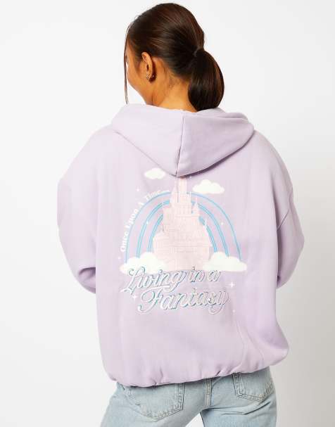 Skinnydip london disney living in a fantasy hoodie in lilac - view 1