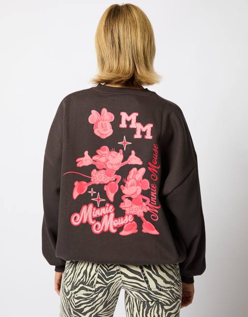 Skinnydip London Disney Minnie Mouse Acid Wash Sweatshit