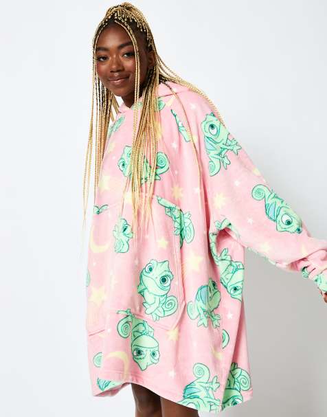 Skinnydip london disney pascal blanket hoodie in pink in pink - view 1