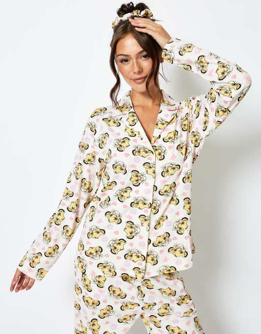 Skinnydip London Disney Simba Pyjama Set in Cream