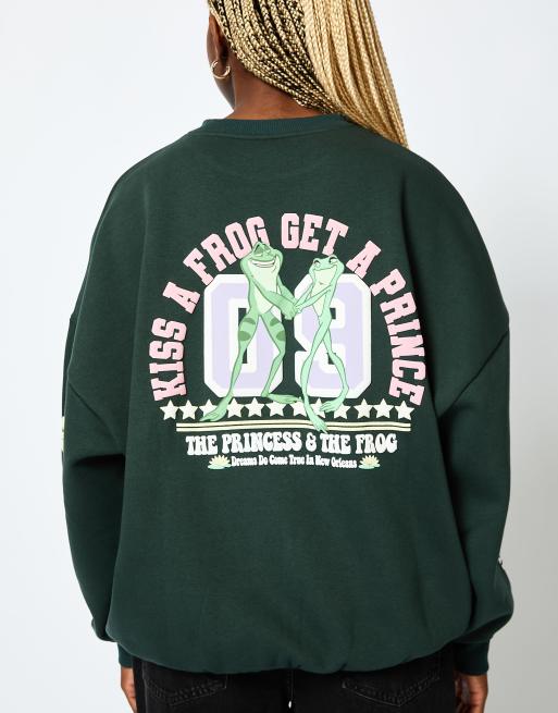 Skinnydip London Disney The Princess & The Frog Sweatshirt in Green