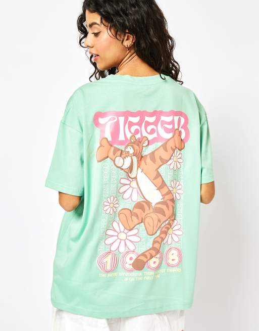 Skinnydip London Disney Tigger T-Shirt in Washed Green