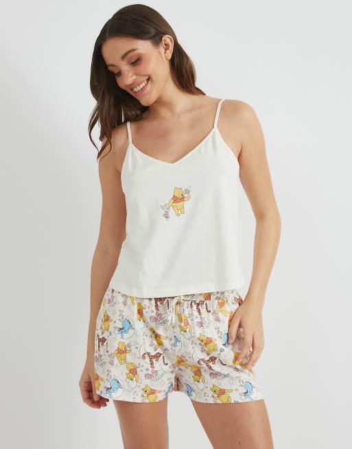 Skinnydip London Disney Winnie the Pooh Cami & Short Pyjama Set