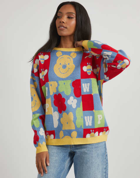 Skinnydip london disney winnie the pooh knitted jumper in yellow 