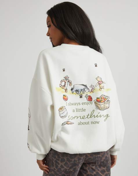 Skinnydip London Disney Winnie The Pooh Strawberry Sweatshirt in Ecru - view 1