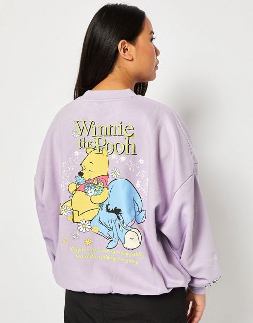 Skinnydip London Disney Winnie the Pooh Sweatshirt in Lilac