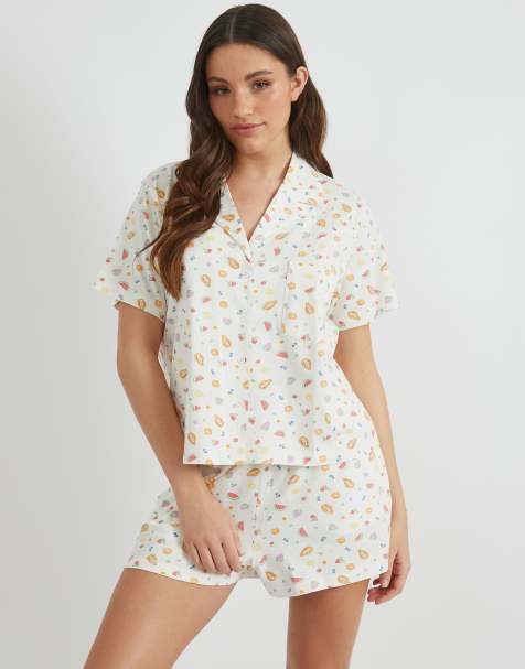 Skinnydip London Ditsy Fruit Shirt & Short Pyjama Set - view 1