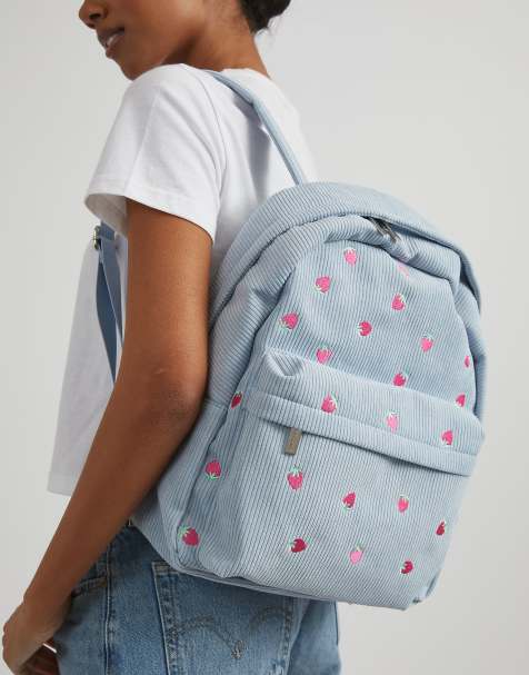Skinnydip london ditsy strawberry backpack in blue - view 1