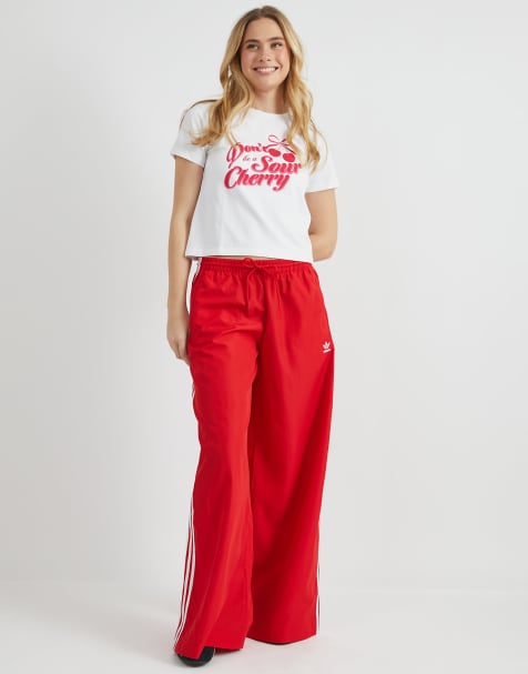 Skinnydip london don't be a sour cherry baby tee in white - view 1