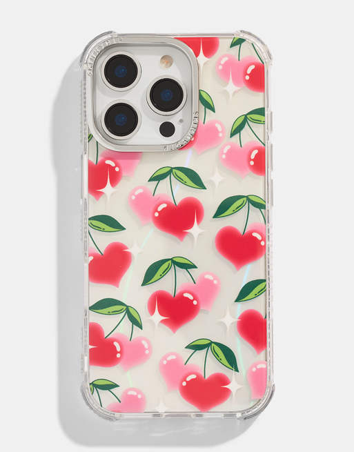 Skinnydip London Glowy Cherry Heart iPhone Case