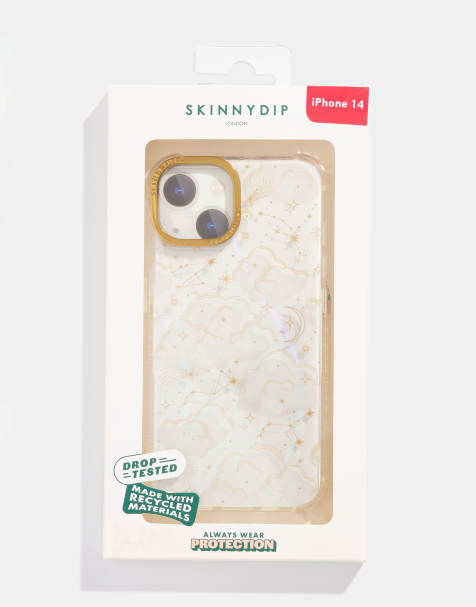 Skinnydip london gold celestial cloud shock iphone case in gold - view 1