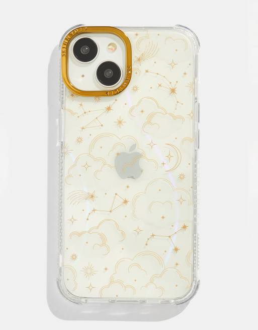 Skinnydip London Gold Celestial Cloud Shock iPhone Case