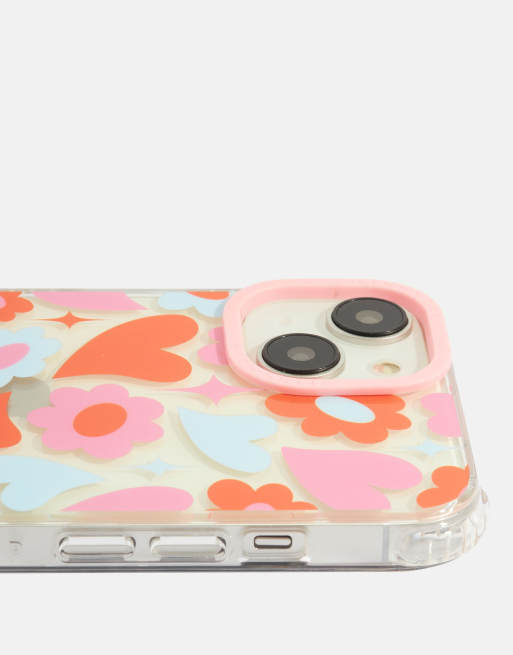Skinnydip London Groovy Flower Heart Shock iPhone Case, 2 of 4