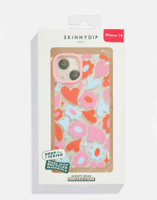 Skinnydip London Groovy Flower Heart Shock iPhone Case, 3 of 4