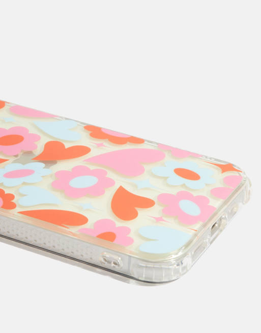 Skinnydip London Groovy Flower Heart Shock iPhone Case, 4 of 4