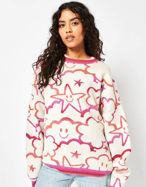 Skinnydip London Happy Cloud Knit Jumper in Cream - view 1