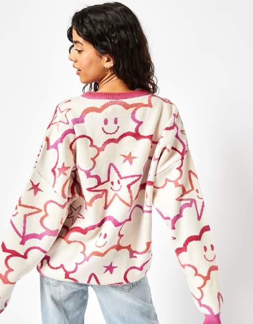 Skinnydip London Happy Cloud Knit Jumper in Cream, 2 of 4