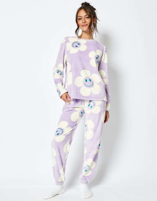 Asos fleece pyjamas clearance