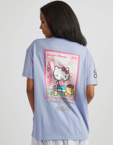 Skinnydip london hello kitty fresh & delicious t-shirt in purple